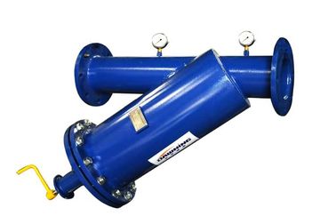 S304 / O filtro de tela semi automático de SS316L, escova o filtro do tanque de água azul 